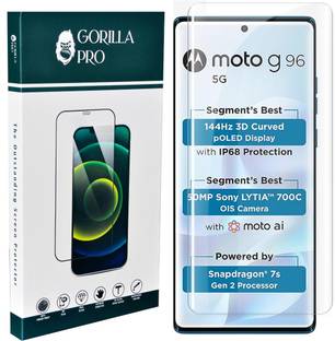 GORILLA PRO Edge To Edge Tempered Glass for MOTOROLA G96 5G, Moto G96 5G
