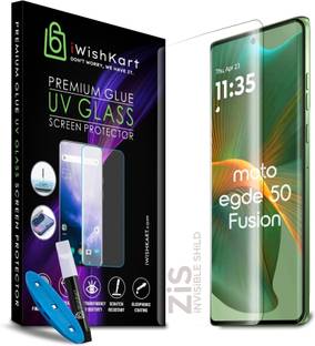 iWishKart Edge To Edge Tempered Glass for Motorola Edge 50 Fusion, MOTOROLA Edge 50 Fusion 5G, MOTOROLA Moto Edge 50 Fusion, MOTOROLA Moto Edge 50 Fusion 5G, MOTO edge 50 fusion, 50fusion, UV Military grade Edge to Edge gorilla glass