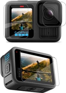 YOUTH MOBI Edge To Edge Tempered Glass for GoPro Hero 13 Action Camera (Transparent) Full Screen Coverage With Installation Kit, Complete Set Of 3 Glass