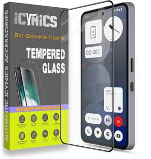 ICYNICS Edge To Edge Tempered Glass for Nothing Phone 3a Pro 5G, Anti-Fingerprint, Waterproof, Oil-resistant, Bubble-Free, Anti-Static, Scratch Resistant Full Coverage with Wooden box to ensure safety