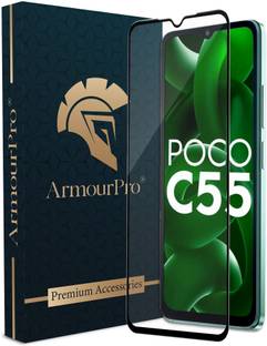 ArmourPro Edge To Edge Tempered Glass for Poco C55, Redmi 12C