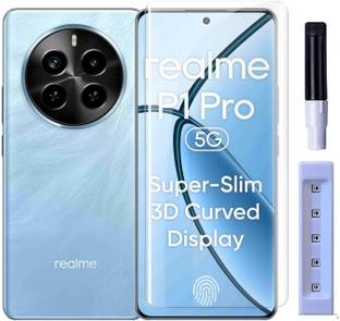 OneTech Edge To Edge Tempered Glass for Realme P1 Pro 5G 9H Hardness, Premium UV Screen Protector