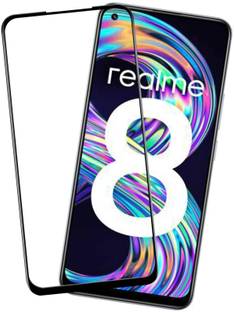 VAlight Edge To Edge Tempered Glass for realme 8, realme 8 Pro, realme 6, Premium Tempered glass with Self Installation Guide - Wet & Dry wipes