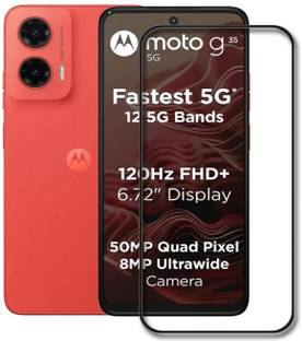 COVJ Edge To Edge Tempered Glass for Moto G35 5G, Motorola G35 5G