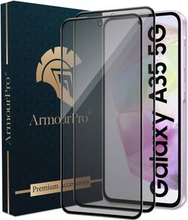 ArmourPro Edge To Edge Tempered Glass for Samsung Galaxy A35 5G, Samsung A35 5G, Samsung Galaxy A55 5G, Samsung M35 5G, Matte Finish Glass