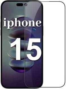 EITANSHA CREATION Edge To Edge Tempered Glass for iPhone 16, Apple iPhone 15, Apple iPhone 15