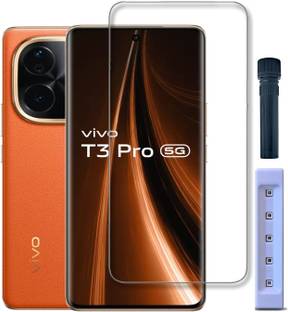 NSTAR Edge To Edge Tempered Glass for Vivo T3 Pro 5G, Vivo T3 Pro, (UV)