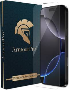 ArmourPro Edge To Edge Tempered Glass for Apple IPhone 16, IPhone 16, iPhone 15, Crystal Clear Glass with Anti Dust Filter