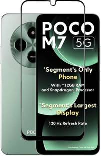 INFINITYWORLD Edge To Edge Tempered Glass for Poco M7 5G