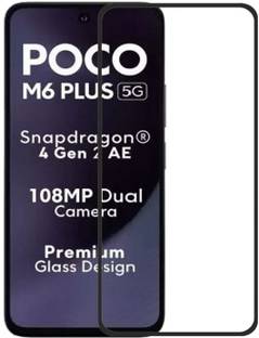 NKCASE Edge To Edge Tempered Glass for Poco M6 Plus 5G, Redmi 13 5G