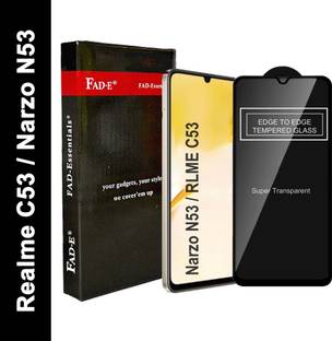 FAD-E Edge To Edge Tempered Glass for realme C53, realme Narzo N53, realme C51, Realme Narzo N61