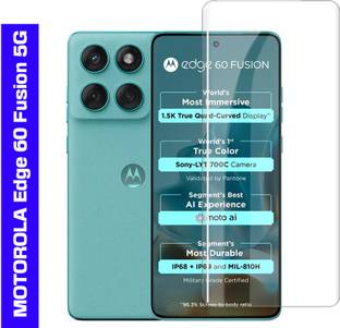 Gorilla Cases Edge To Edge Tempered Glass for MOTOROLA Edge 60 Fusion 5G, MOTOROLA Edge 60 Fusion 5G (Premium Technology UV Glass With Installation Kit)