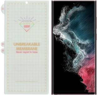 Bulkwala Edge To Edge Tempered Glass for Screen Protector | Samsung Galaxy S25 Ultra 5G, Membrane Hydrogel Screen Protector | Samsung Galaxy S25 Ultra 5G Front Fingerprint Unlock Compatible | With Easy Installation Kit (It is not Tempered Glass) [Pack of 1]