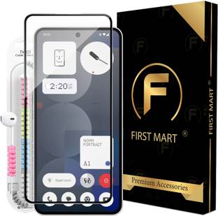 FIRST MART Edge To Edge Tempered Glass for Nothing Phone 3A Pro 5G, Nothing Phone 3A Pro, Nothing 3A Pro 5G, Nothing 3A Pro, OG Tempered Glass with Cable Protector