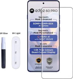 VAlight Edge To Edge Tempered Glass for MOTOROLA Edge 60 Pro, Moto Edge 60 Pro, High Quality UV Liquide Glue Glass with Easy Installation Kit