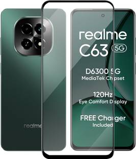 KWINE CASE Edge To Edge Tempered Glass for Realme C63 5G