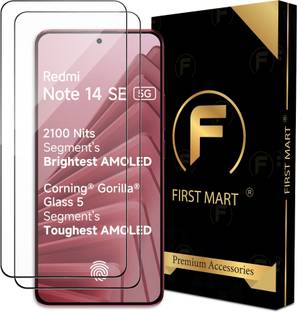 FIRST MART Edge To Edge Tempered Glass for Redmi Note 14 SE 5G, Redmi Note 14 5G