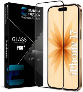 EITANSHA CREATION Edge To Edge Tempered Glass for iPhone 17, Apple iPhone 17