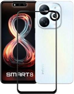EITANSHA CREATION Edge To Edge Tempered Glass for Infinix Smart 8