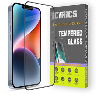 ICYNICS Edge To Edge Tempered Glass for Apple iPhone 14 Plus, Anti-Fingerprint, Waterproof, Oil-resistant, Bubble-Free, Anti-Static with Full Screen Coverage & Easy Installation