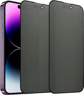 Hamz Edge To Edge Tempered Glass for iPhone 14 Pro Max Matte Privacy Glass Protector