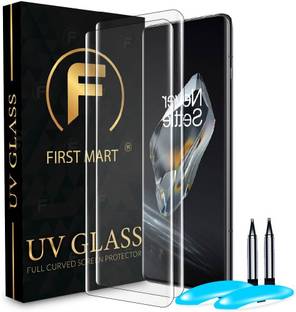 FIRST MART Edge To Edge Tempered Glass for OnePlus 12 5G, One Plus 12 5G, 1+ 12 5G, OnePlus 12, UV Curved Screen Protector with Easy Installation Kit