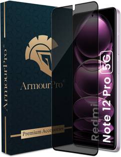 ArmourPro Edge To Edge Tempered Glass for Redmi Note 12 Pro 5G, Redmi Note 12 Pro Plus 5G, Redmi Note 12 Pro + 5G, Redmi Note 12 5G, Redmi Note 12 Discovery, Poco X5 Pro, Poco F4 5G, Privacy Anti Spy Glass