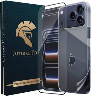ArmourPro Edge To Edge Tempered Glass for Apple iPhone 17 Pro Max, iPhone 17 Pro Max, Temperd Glass with Back Screen Guard