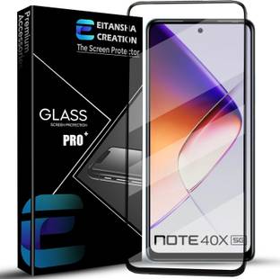 EITANSHA CREATION Edge To Edge Tempered Glass for Infinix Note 40x 5G, Infinix Note 40x