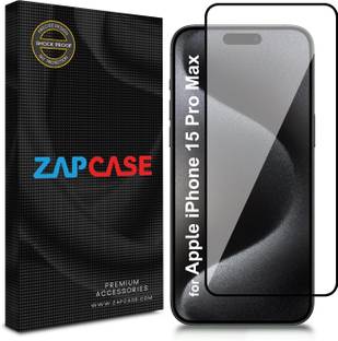 Zapcase Edge To Edge Tempered Glass for Apple iPhone 15 Pro Max
