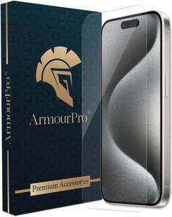 ArmourPro Edge To Edge Tempered Glass for Apple iPhone 15 Pro, iPhone 15 Pro, Borderless Clear Glass