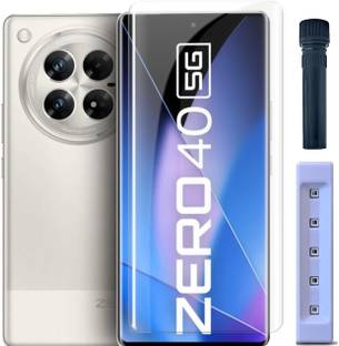 OneTech Edge To Edge Tempered Glass for Infinix Zero 40 5G 9H Hardness, Advanced UV HD+ Screen Protector