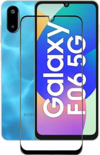 SNAMRT Edge To Edge Tempered Glass for Samsung Galaxy F06 5G, SAMSUNG Galaxy F06 5G