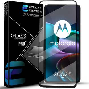 EITANSHA CREATION Edge To Edge Tempered Glass for Motorola Edge 30, Moto Edge 30, Moto G72, Moto G52