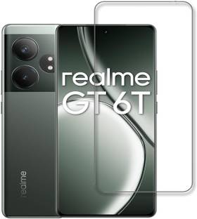 INFINITYWORLD Edge To Edge Tempered Glass for Realme GT 6T, Realme GT 6T 5G, [UV]
