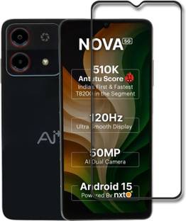 INFINITYWORLD Edge To Edge Tempered Glass for Ai+ Nova 5G, Ai Plus Nova 5G