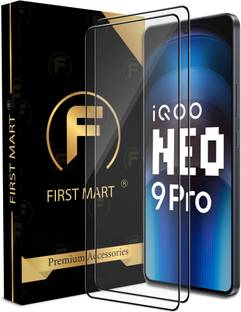 FIRST MART Edge To Edge Tempered Glass for iQOO Neo9 Pro 5G, iQOO Neo 9 Pro 5G, iQOO Neo 9 5G, Neo9 Pro 5G, Neo 9 Pro 5G, iQOO Neo 9 Pro, iQOO 12 5G