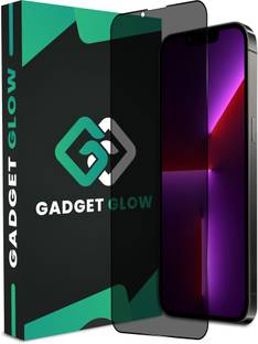 Gadget Glow Edge To Edge Tempered Glass for iPhone 13 Pro, Apple iPhone 14, Apple 13 Pro, iPhone 13, Apple 13, iPhone 14, (Privacy Glass)