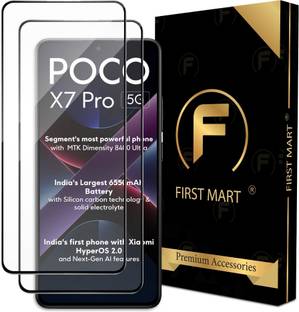 FIRST MART Edge To Edge Tempered Glass for Poco X7 Pro 5G, Poco X7 Pro