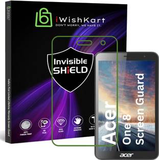 iWishKart Edge To Edge Tempered Glass for Acer One 8 T4-82L 8.7 Inch, Military grade Edge to Edge Premium gorilla temper / tg black glass screenguard with Self Installation Guide - Wet & Dry wipes, Dust Absorber [With Warranty] tab / tablet ka gilas cover
