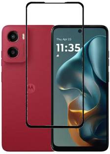 HOBBYTRONICS Edge To Edge Tempered Glass for MOTOROLA g05, Moto G05, Motorola moto g05