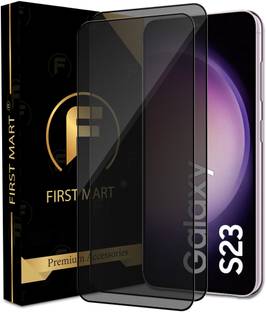 FIRST MART Edge To Edge Tempered Glass for Samsung Galaxy S23 5G, Samsung Galaxy S22 5G, Samsung S23 5G, Samsung S23, Privacy Anti Spy Glass, ( Fingerprint Working )