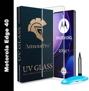 ArmourPro Edge To Edge Tempered Glass for MOTOROLA Edge 40, MOTO Edge 40, Edge 40, MOTOROLA Edge 40 Neo, MOTO Edge 40 Neo, Edge 40 Neo, UV Curved Screen Protector with Easy Installation Kit