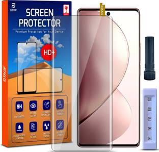 FAVJIP Edge To Edge Tempered Glass for Vivo V30 5G, Vivo V30 Pro 5G, Vivo V30e 5G, Vivo V29 5G, Vivo V29 Pro 5G, Vivo V29e 5G, Vivo T2 Pro 5G, Vivo V27 5G, Vivo V27 Pro 5G, Vivo T2 Pro 5G, 3D Curved UV Liquide Glue Screen Protector with Easy Installation Kit