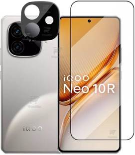 WonReza Edge To Edge Tempered Glass for iQOO Neo 10R, iQOO Neo 10R 5G, with Camera Lens Protector