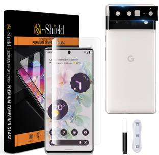MS-Shield Edge To Edge Tempered Glass for Google Pixel 6 Pro, With Camera Lens Protector