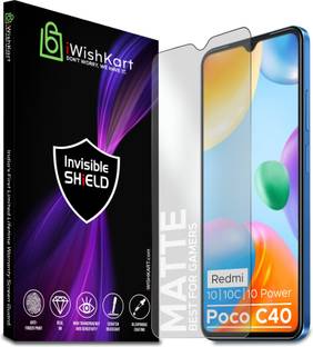 iWishKart Edge To Edge Tempered Glass for REDMI 10, Mi 10 (2022) 5G, Mi Redmi 10c / 10 Power / Poco C40, Gorilla glass