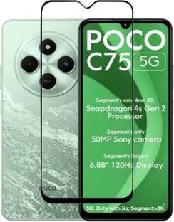 Chronic Edge To Edge Tempered Glass for POCO C75 5G, Poco C75 5G, Poco C75