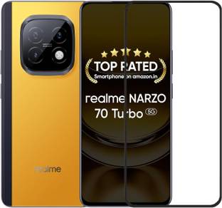 DSCASE Edge To Edge Tempered Glass for realme 70 TURBO 5G, Realme Narzo 70 Turbo