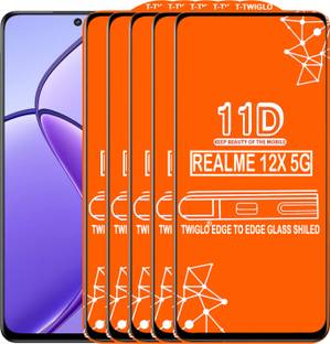 TWIGLO Edge To Edge Tempered Glass for REALME 12X